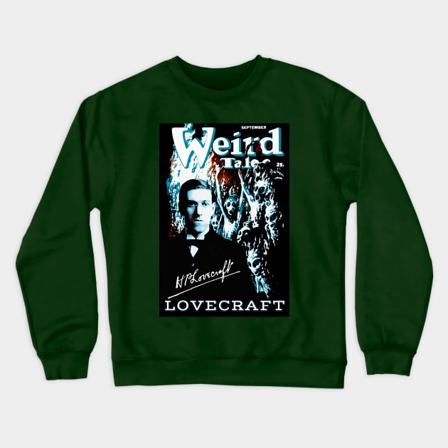 LOVECRAFT WEIRD TALES Crewneck Sweatshirt by Spine Film